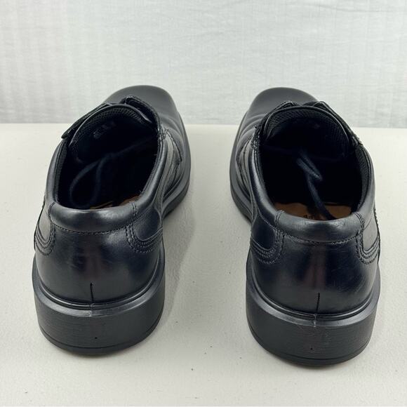Ecco Helsinki Plain Toe Dress Shoe Polished Black Leather Oxford Men’s 10 EUR 44 main image 7